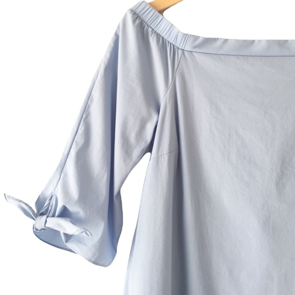 Bobeau Blue Off The Shoulder Dress - Picture 7 of 8